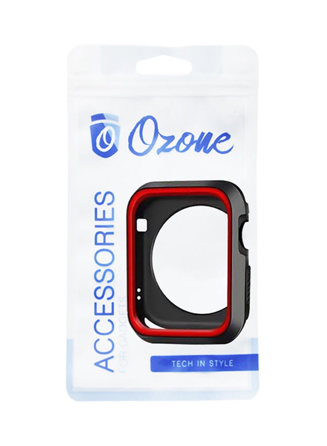 NIBEMINENT Protective Case Cover For Apple Watch Series 3 42mm Black/Red  - Image 3