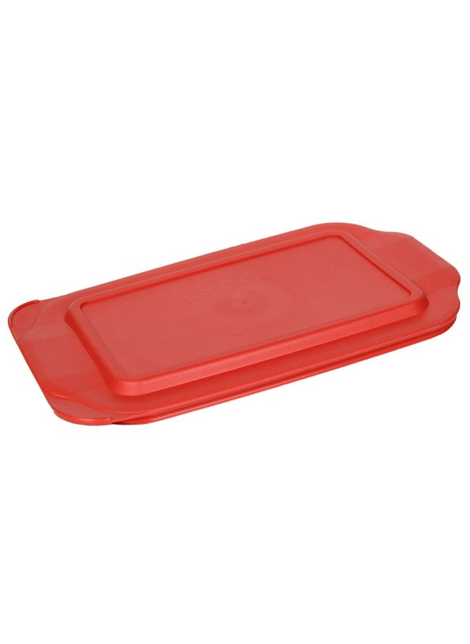 PYREX - Basics 2Qt Oblong With Red Cover - Image 1
