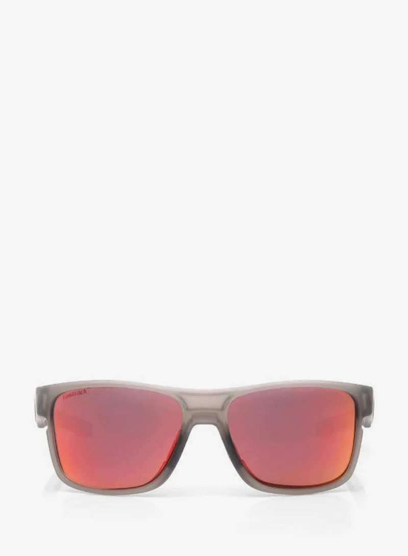 فاستراك Polarized Sunglasses Grey Frame Smoke Mirror Lens 57mm  - P542OR3PV