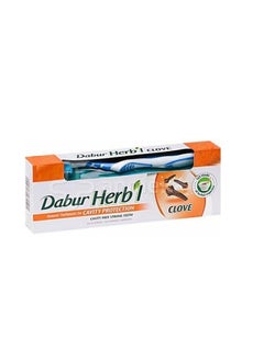 Dabur Herb'l Herbl Clove Toothpaste 140 Gm+Toothbrush Multi Color  - Image 3
