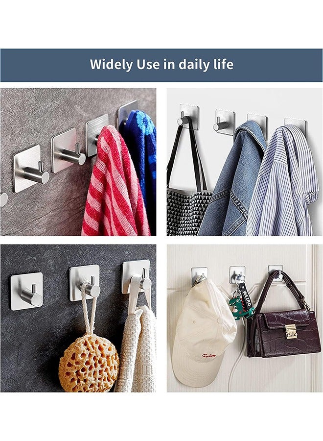 Adhesive Hooks Heavy Duty Wall Hooks Waterproof Stainless Steel Hooks - Image 3