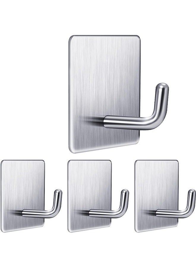 Adhesive Hooks Heavy Duty Wall Hooks Waterproof Stainless Steel Hooks - Image 1