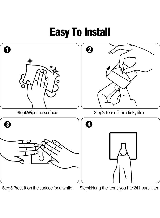 Adhesive Hooks Heavy Duty Wall Hooks Waterproof Stainless Steel Hooks - Image 4