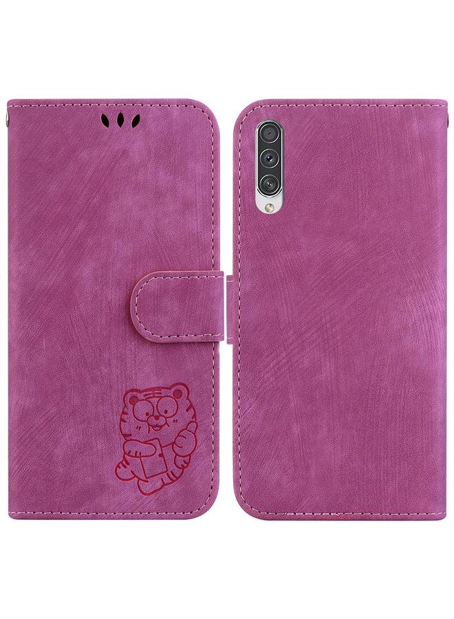 اس-توب جراب لهاتف Samsung Galaxy A50 / A30s، جراب جلدي منقوش عليه نمر صغير - Image 1