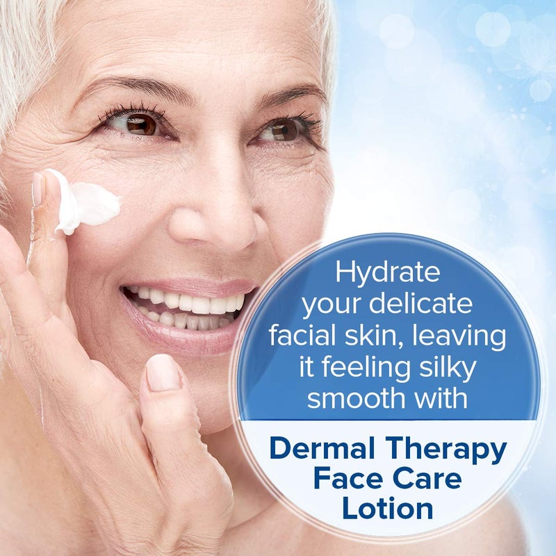 dermal therapy لوشن مرطب للوجه من ديرمال ثيرابي - 1% يوريا و 2% أحماض ألفا هيدروكسي - يرطب بشدة ويهدئ البشرة الجافة والحساسة والشيخوخة، الإكزيما، الوردية - خالي من العطور - 7 أونصة سائلة / 200 مل - Image 3