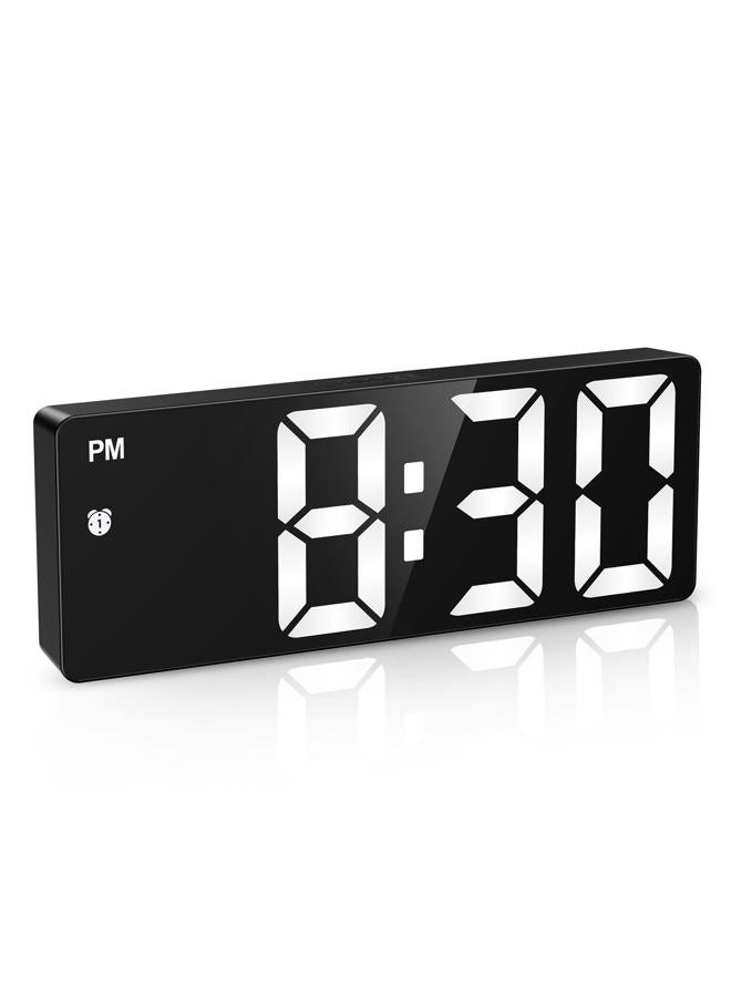 OQIMAX Digital Clock, Alarm Clocks with 6.5' Large Display, Touch Snooze, LED Desk Clock with 4 Adjustable Brightness, 12/24H, Digital Alarm Clock with DST, Easy to Set for Home, Office, Gifts - Image 1