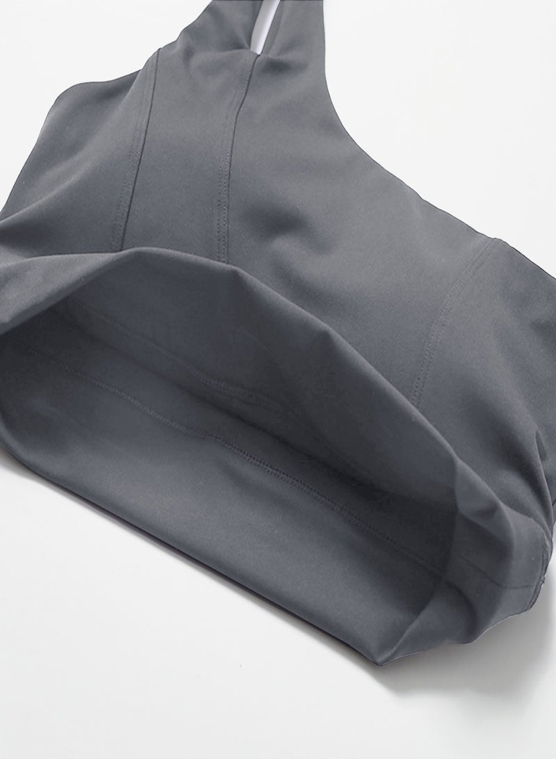 general Sport Bra One Shoulder Workout Yoga Fitness Bra Women - Image 4