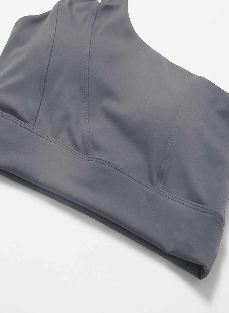 general Sport Bra One Shoulder Workout Yoga Fitness Bra Women - Image 5