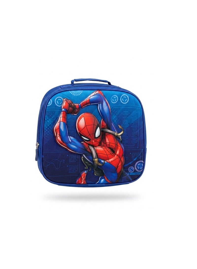 Spider-Man 3D Molded Kids Insulated Lunch Bag – Thermal School Lunch Box (Blue & Red) - Image 3