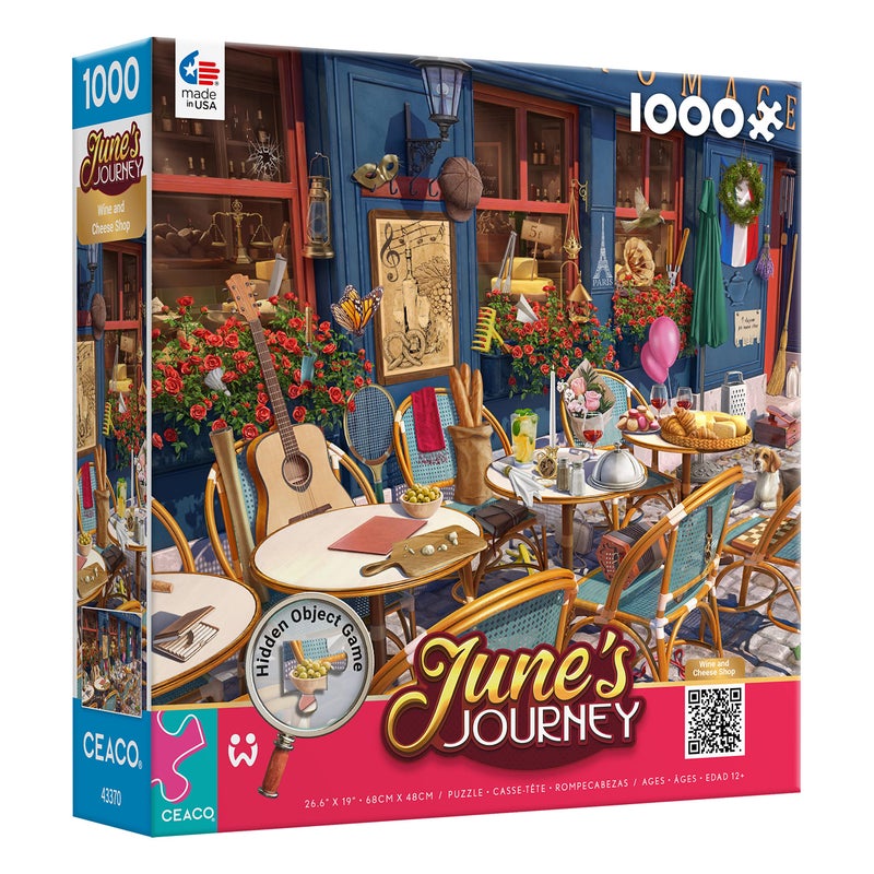 Ceaco - June's Journey - Wine & Cheese Shop - 1000 Piece Jigsaw Puzzle - Image 3