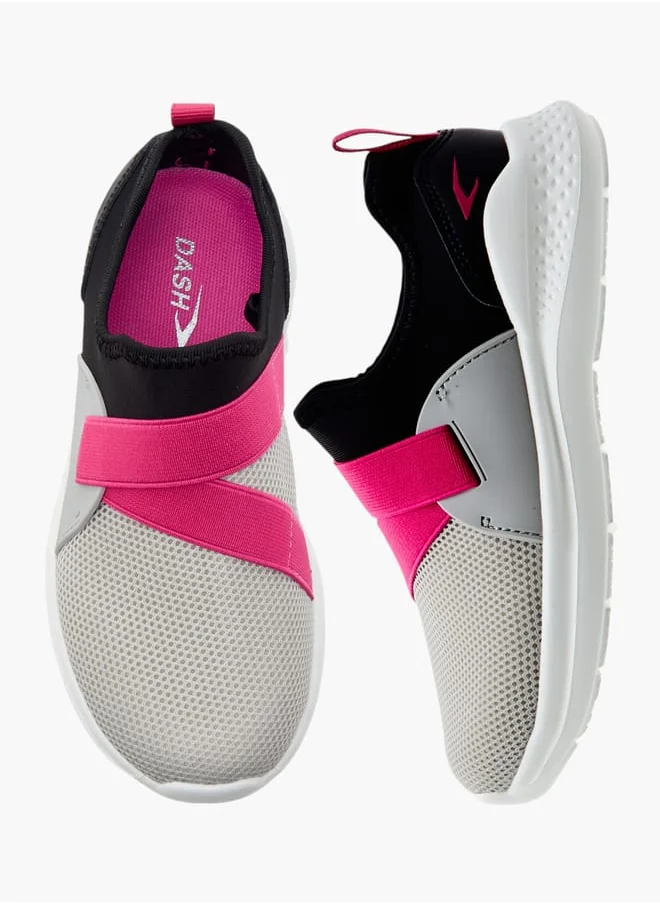 Dash Girls Textured Slip-On Sneakers