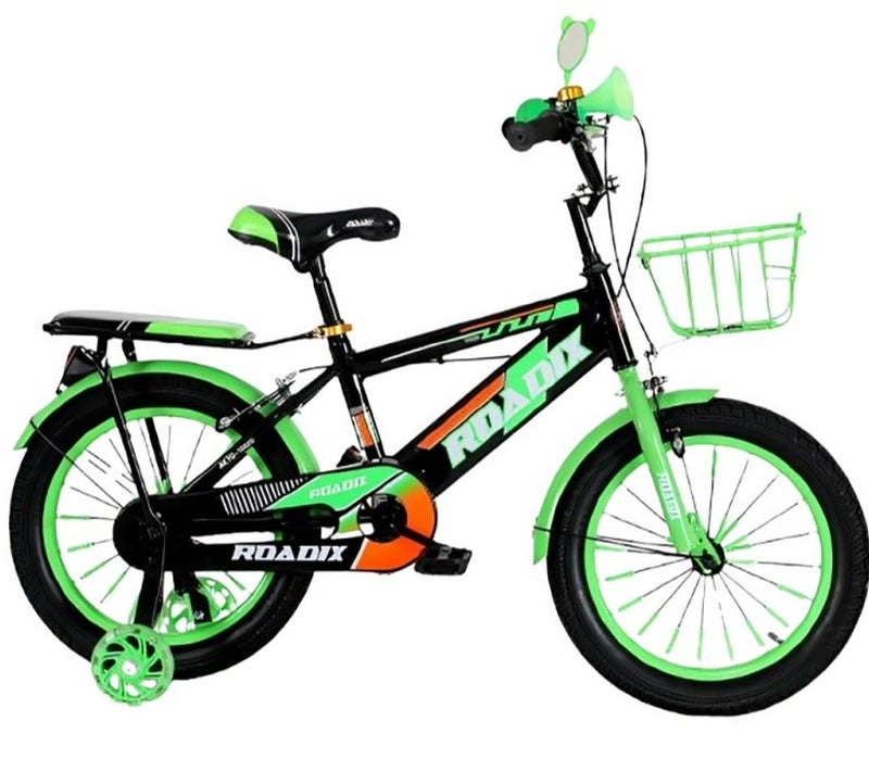 دراجة أطفال، مقاس 16، سرعة واحدة، مزودة بسلة، متعددة الألوان، دراجة أطفال