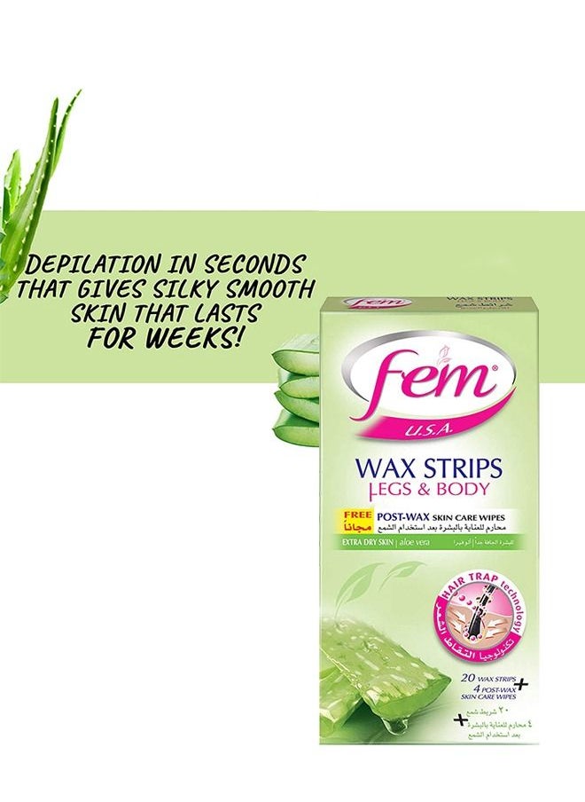 fem - FEM USA Body Hair Removal Wax For Extra Dry Skin | Enriched With Aloe Vera Extracts - 450g - Image 1