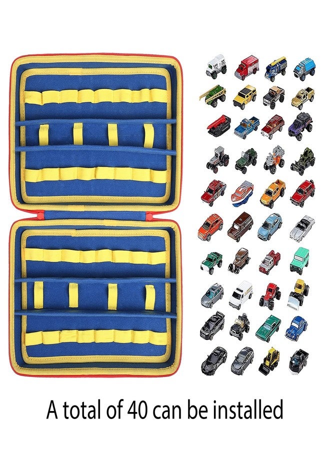co2CREA Hard Toy Cars Storage Case Compatible with Hot Wheels Toy Cars Set, Toy Car Organizer Case Hold 40 Hot Wheels Cars, Matchbox Cars, Mini Toys (Case Only) - Image 2