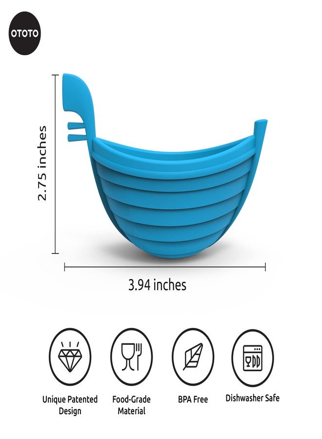 OTOTO New Eggondola Egg Poacher - Poached Egg Silicone Egg Cooker - Gondola Egg Silicone Poacher for Cooking Eggs - Kitchen Egg Cooker, Perfect Egg Maker - Egg Design Maker, Egg Kitchen Gadgets - Image 5
