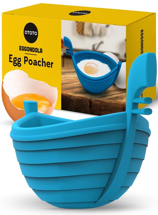 OTOTO New Eggondola Egg Poacher - Poached Egg Silicone Egg Cooker - Gondola Egg Silicone Poacher for Cooking Eggs - Kitchen Egg Cooker, Perfect Egg Maker - Egg Design Maker, Egg Kitchen Gadgets - Image 1
