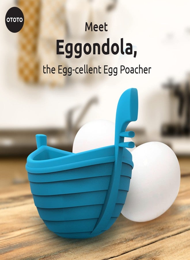 OTOTO New Eggondola Egg Poacher - Poached Egg Silicone Egg Cooker - Gondola Egg Silicone Poacher for Cooking Eggs - Kitchen Egg Cooker, Perfect Egg Maker - Egg Design Maker, Egg Kitchen Gadgets - Image 2