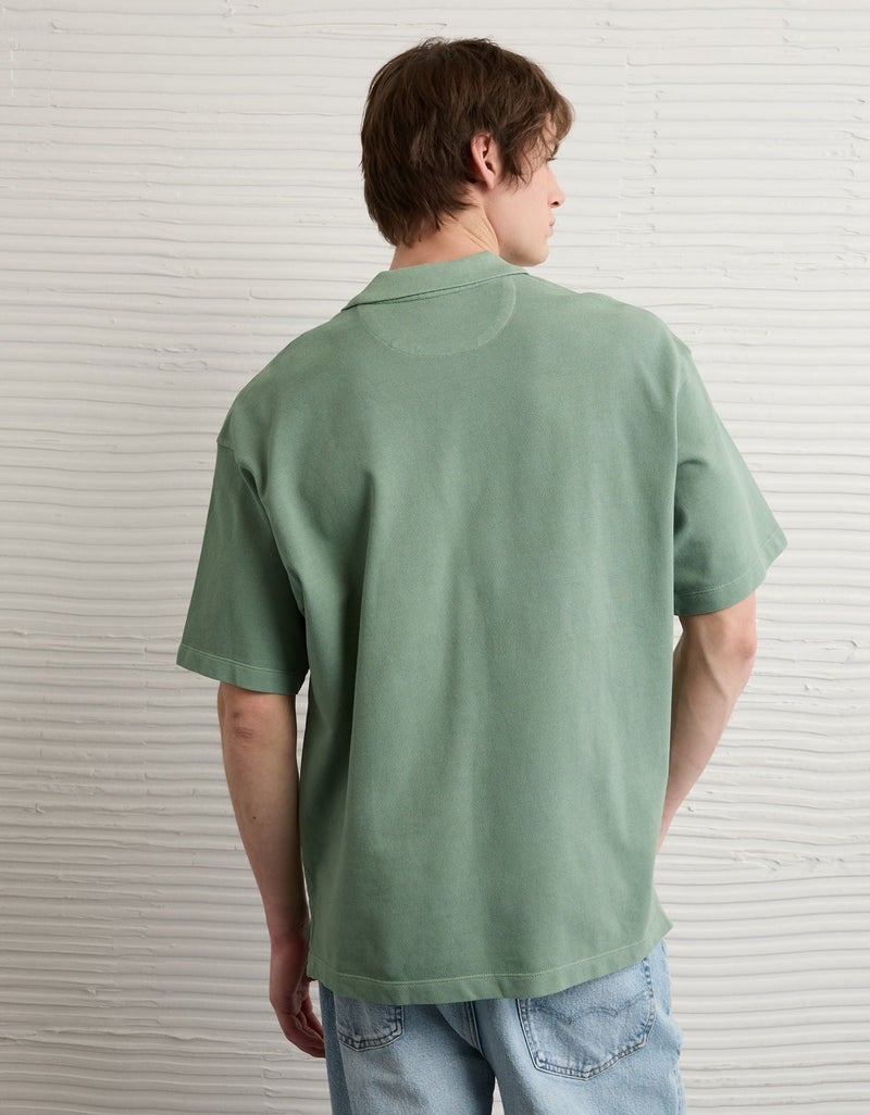 American Eagle AE Boxy Polo Shirt - Image 2