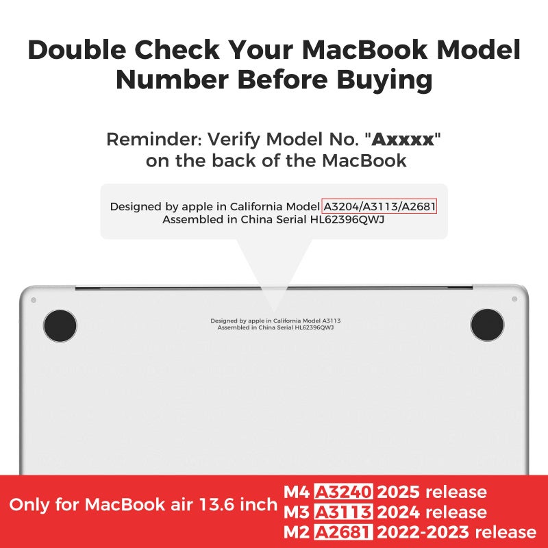 iCasso for M5 MacBook Air 13 inch Case 2026 2025-2022 M4 M3 M2 Model A3449 A3240 A3113 A2681, Sturdy Protective Pattern Hard Shell Case for Mac Air 13.6", Keyboard Cover + Screen Protector, Pink Boho - Image 2