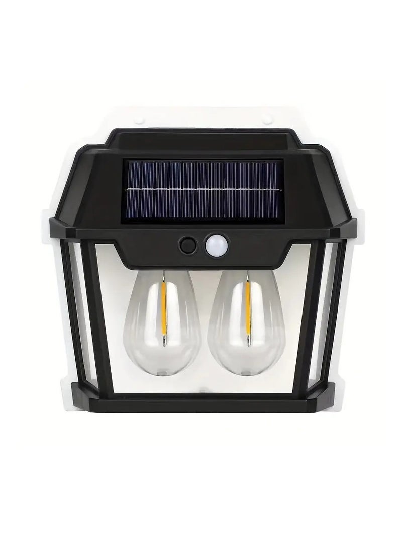 Yuwell Outdoor Solar Wall Light IP65 Waterproof Security Light Solar Wall Lantern With 3 Modes Led Solar Porch Light Outdoor Deck Fence Lighting Outdoor Solar Light For Garden Patio Yard And Home Decor - Image 1