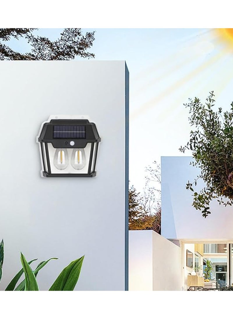 Yuwell Outdoor Solar Wall Light IP65 Waterproof Security Light Solar Wall Lantern With 3 Modes Led Solar Porch Light Outdoor Deck Fence Lighting Outdoor Solar Light For Garden Patio Yard And Home Decor - Image 4