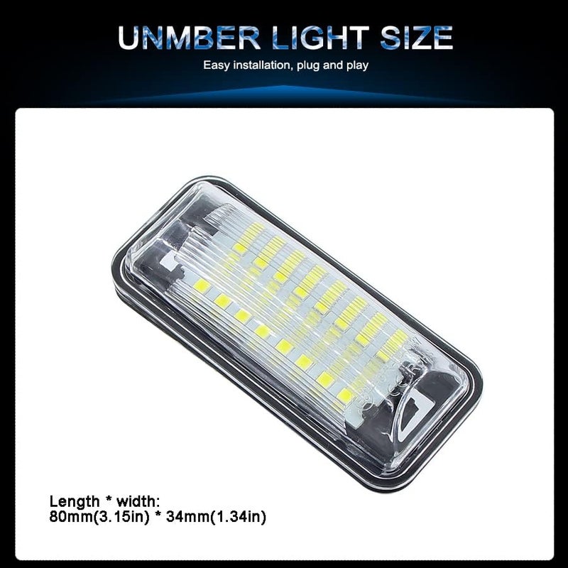 QASULER LED License Plate Light for Subaru - Image 2
