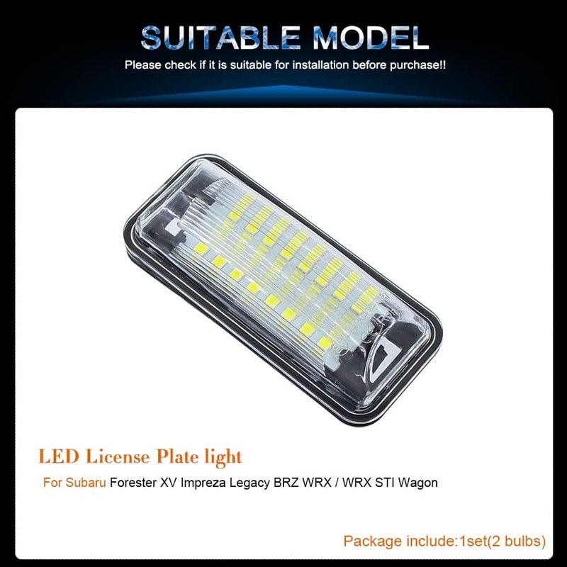QASULER LED License Plate Light for Subaru - Image 3