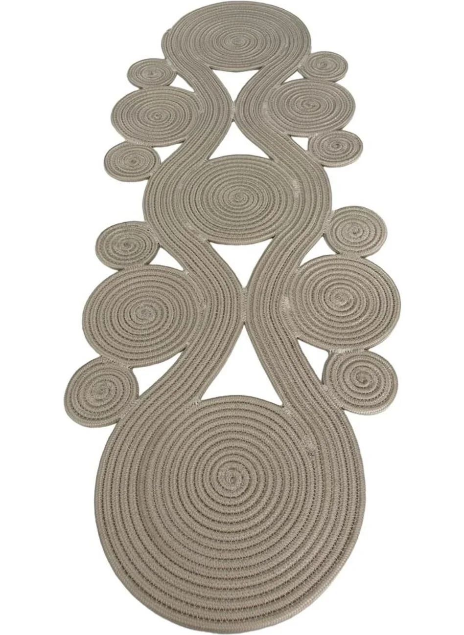 BDZ Deri BDZ Leather Jute Bohemian Style Decorative Runner 40x110 cm