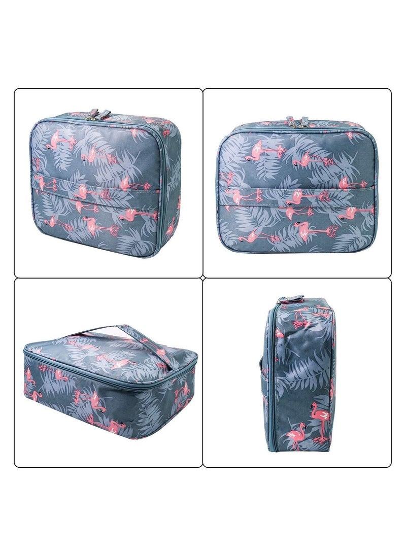 Cool Baby Large-capacity Travel Makeup Cosmetic Bag Shower Bags for Women Flamingo Multi Color  - Image 3