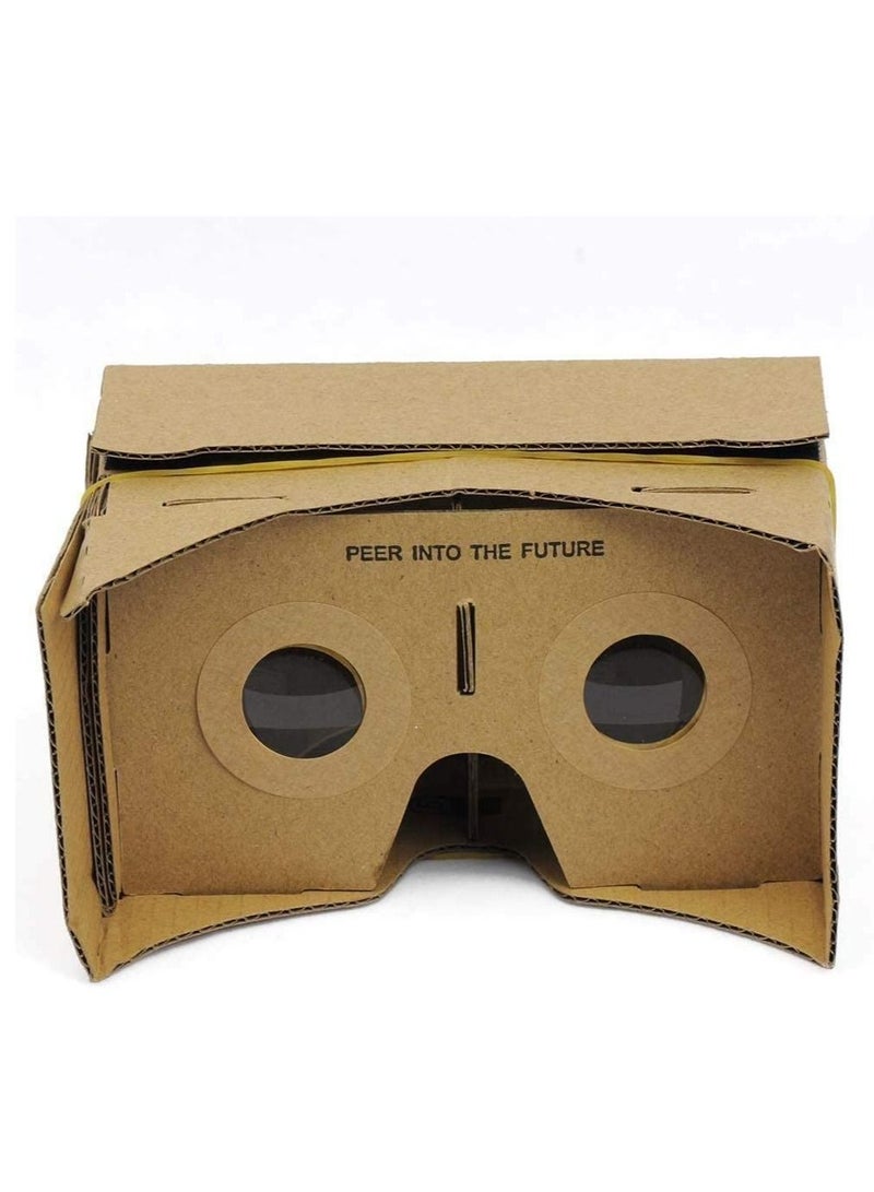 إن تك نظارات الواقع الافتراضي ثلاثية الأبعاد من NTECH Cardboard Real store لتقوم بها بنفسك صندوق نظارات الواقع الافتراضي لجميع الهواتف الذكية مقاس 4-6 بوصة - Image 1