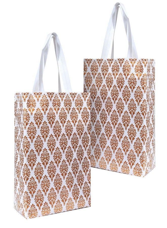 HOMENEX Plastic, Canvas Whiteprint Return Gift Bags for Wedding, Shagun, Festival, Birthday and Other Occasions (Whiteprint Bag), 20 Count - Image 1