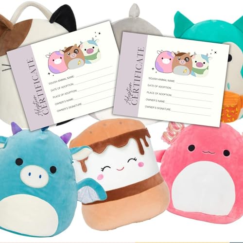 Lashicorn Stuffed Animal Squish Mellow Adoption Certificates | 50 pk 8.5x11” Paper Award Carrier Box Gift Card Care Kit for Kids Dragon Adoption Day - Image 5