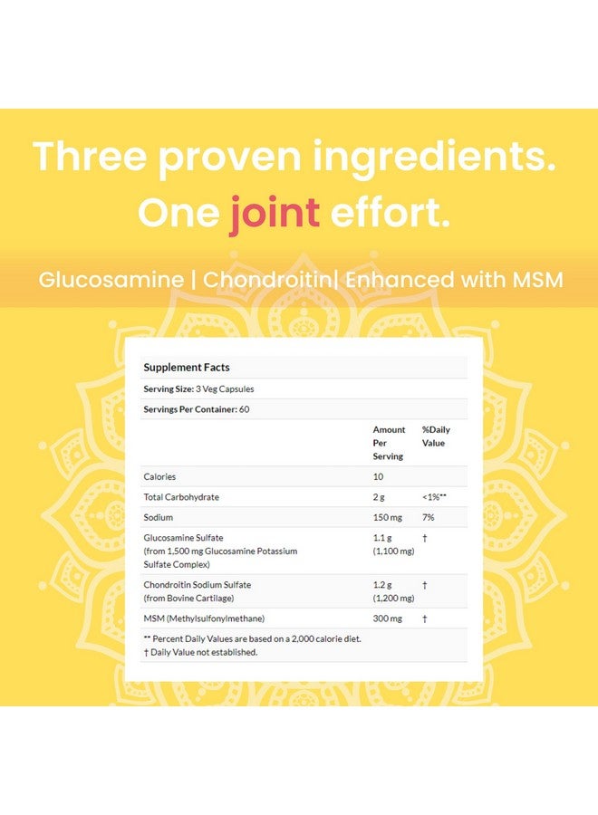 Generic Move Better - Natural Joint Supplements For Women and Men | Supports Mobility, Cartilage Repair, and Joint Health | Fast Acting MSM Chondroitin & Glucosamine Joint and Knee Supplements | 90 Capsules  - Image 4