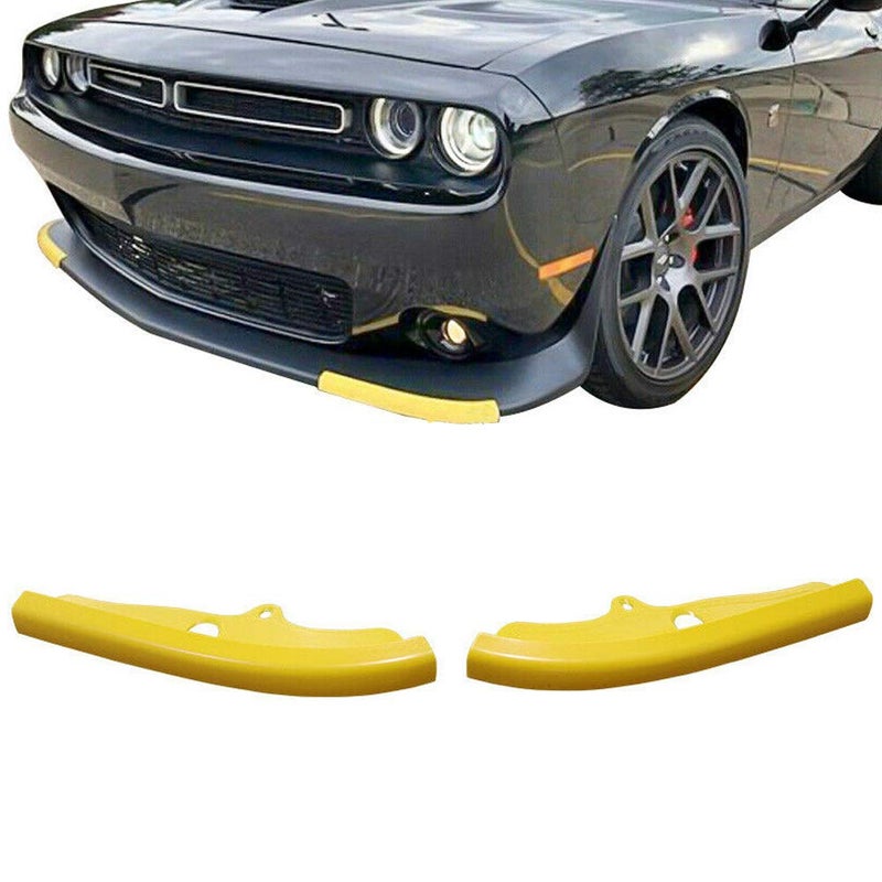 SPORTULI Front Bumper Lip Splitter Protector Replacement for 2015-2024 Dodge Challenger Scat Pack, SRT 392 and 2019-2024 RT GT - Image 1