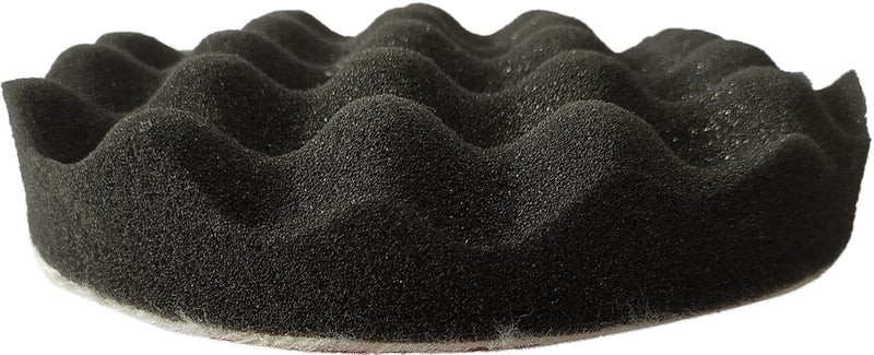 Inditrust New Car Clean Polishing WAVE Foam (Sponge) Buffing Waxing Pad 7inch for fitting to 7inch Backing pad Metal Polisher (2 pcs) - Image 3
