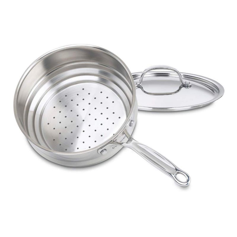 Cuisinart طباخ كوزينارت 711620 كلاسيك 20 سنتيمتر مع غطاء