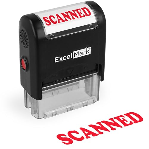 ExcelMark Scanned Stamp - Self Ink - Red Ink - Image 1