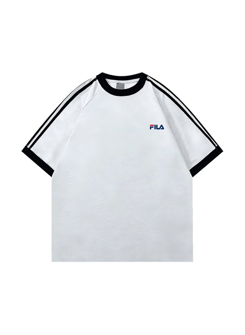 FILA round neck short-sleeved shirt, unisex. Suitable for outdoor sports and fitness. - Image 3