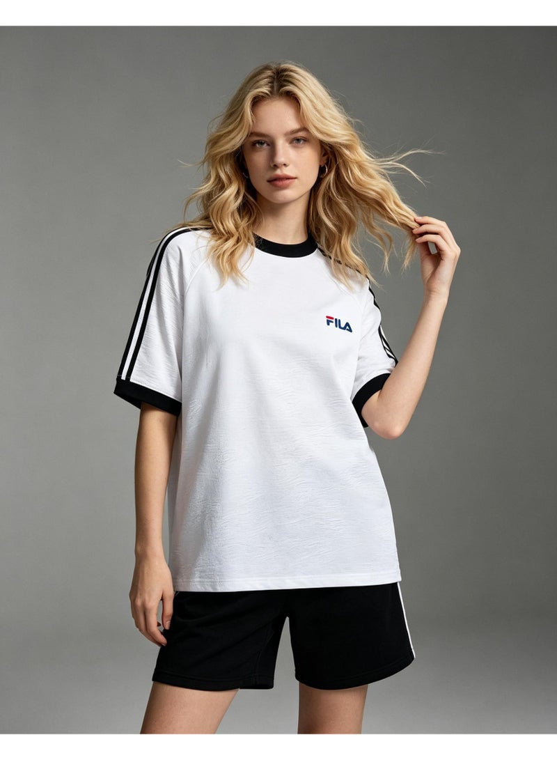 FILA round neck short-sleeved shirt, unisex. Suitable for outdoor sports and fitness. - Image 2
