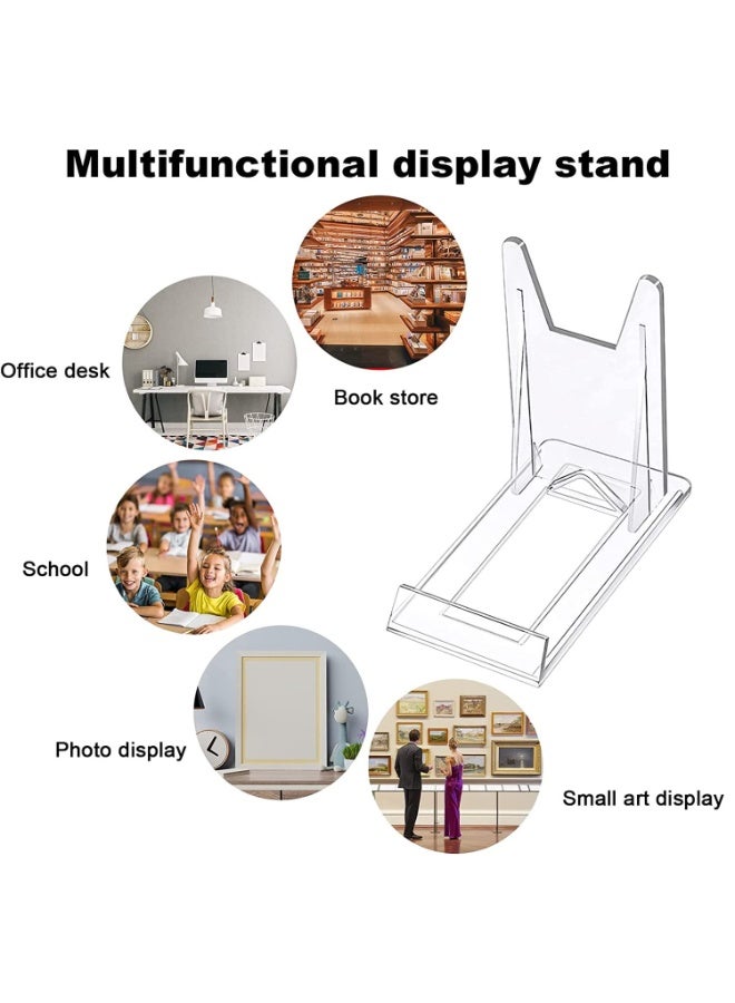 جيه زد اس 10 قطع من حاملات الأكريليك من JZS، حاملات عرض بلاستيكية، حاملات لوحات الصور، حاملات لوحات صغيرة شفافة لعرض الصور أو لوازم المكتب المنزلي وديكور حفلات المهرجانات - Image 4
