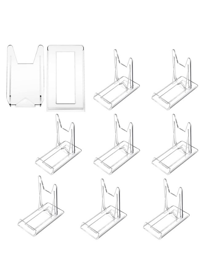 جيه زد اس 10 قطع من حاملات الأكريليك من JZS، حاملات عرض بلاستيكية، حاملات لوحات الصور، حاملات لوحات صغيرة شفافة لعرض الصور أو لوازم المكتب المنزلي وديكور حفلات المهرجانات - Image 1