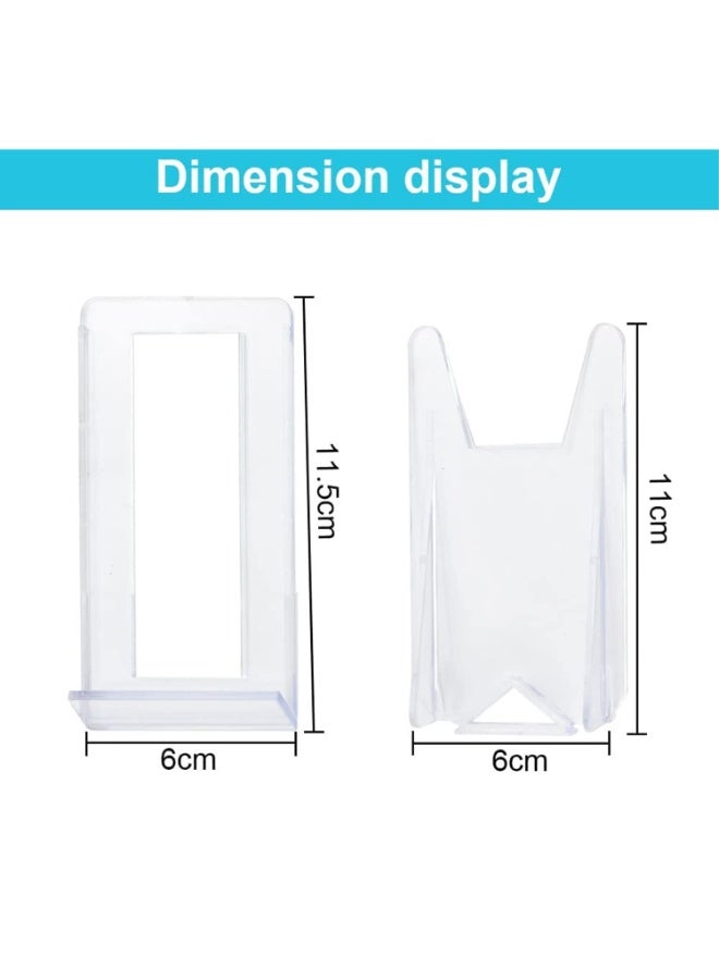 جيه زد اس 10 قطع من حاملات الأكريليك من JZS، حاملات عرض بلاستيكية، حاملات لوحات الصور، حاملات لوحات صغيرة شفافة لعرض الصور أو لوازم المكتب المنزلي وديكور حفلات المهرجانات - Image 2