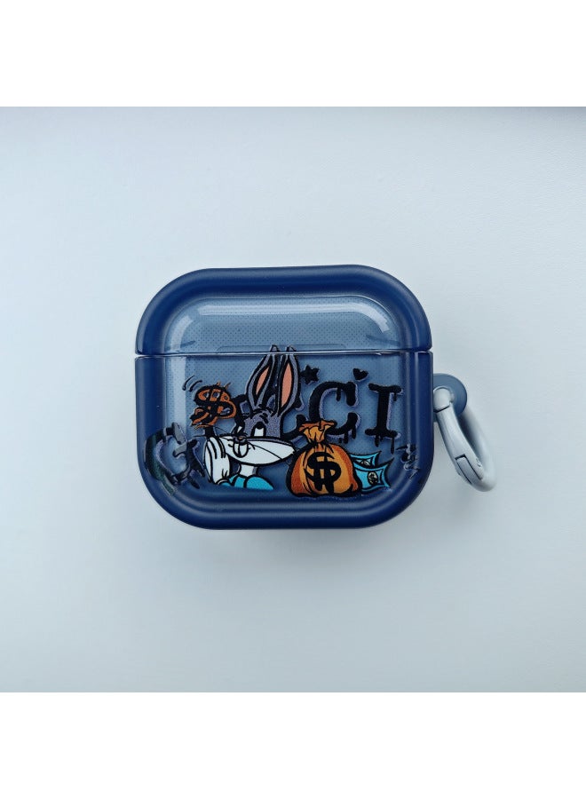 Suitable For AirPods 4 Earphone Set Cartoon Photo Frame Soft Shell Apple 1/2/3 Generation Pro2 Bluetooth Square Protective Cover 