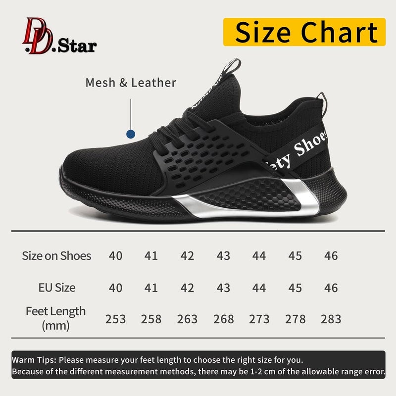 D.D.Star Steel Toe Safety for Men Lightweight Work Sneaker Comfortable Puncture Proof And Fashion For Work. - Image 2