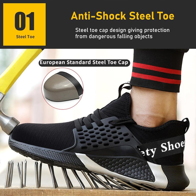 D.D.Star Steel Toe Safety for Men Lightweight Work Sneaker Comfortable Puncture Proof And Fashion For Work. - Image 3
