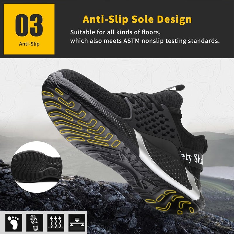 D.D.Star Steel Toe Safety for Men Lightweight Work Sneaker Comfortable Puncture Proof And Fashion For Work. - Image 5