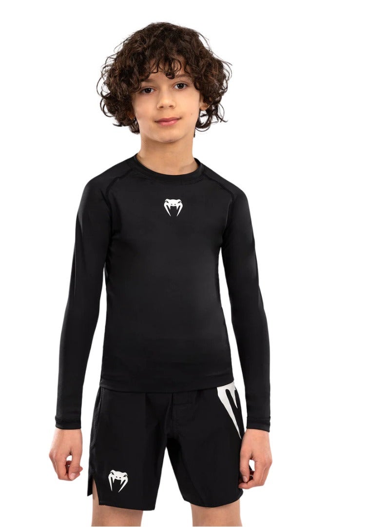 VENUM VENUM CONTENDER KIDS RASHGUARD LONG SLEEVES BLACK - Image 1