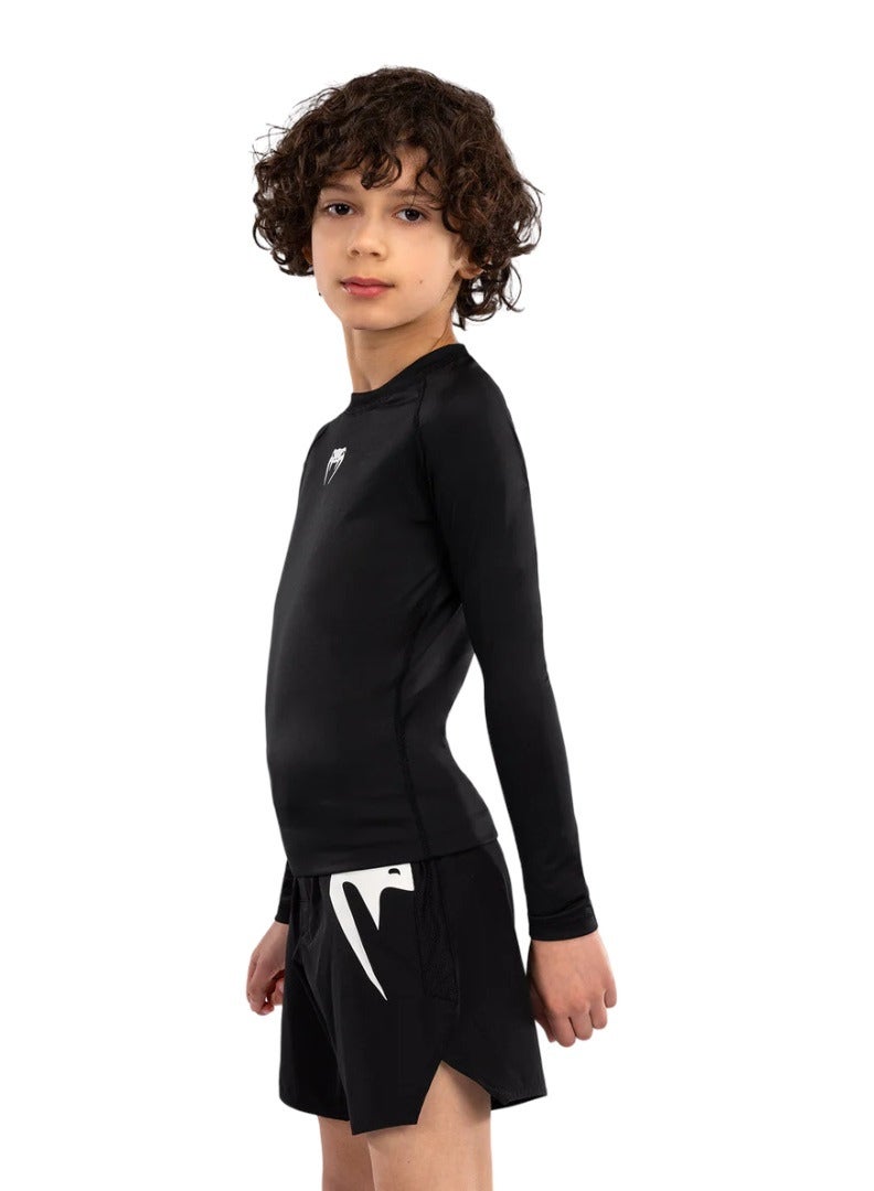 VENUM VENUM CONTENDER KIDS RASHGUARD LONG SLEEVES BLACK - Image 2