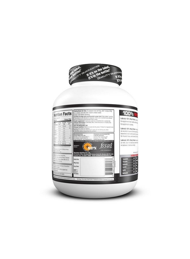 LABRADA 100% Whey Protein 4 Lbs (1.8 Kg) (Chocolate) (24G Protein, 0G Sugar, Whey Protein Concentrate, 53 Servings) - Image 2