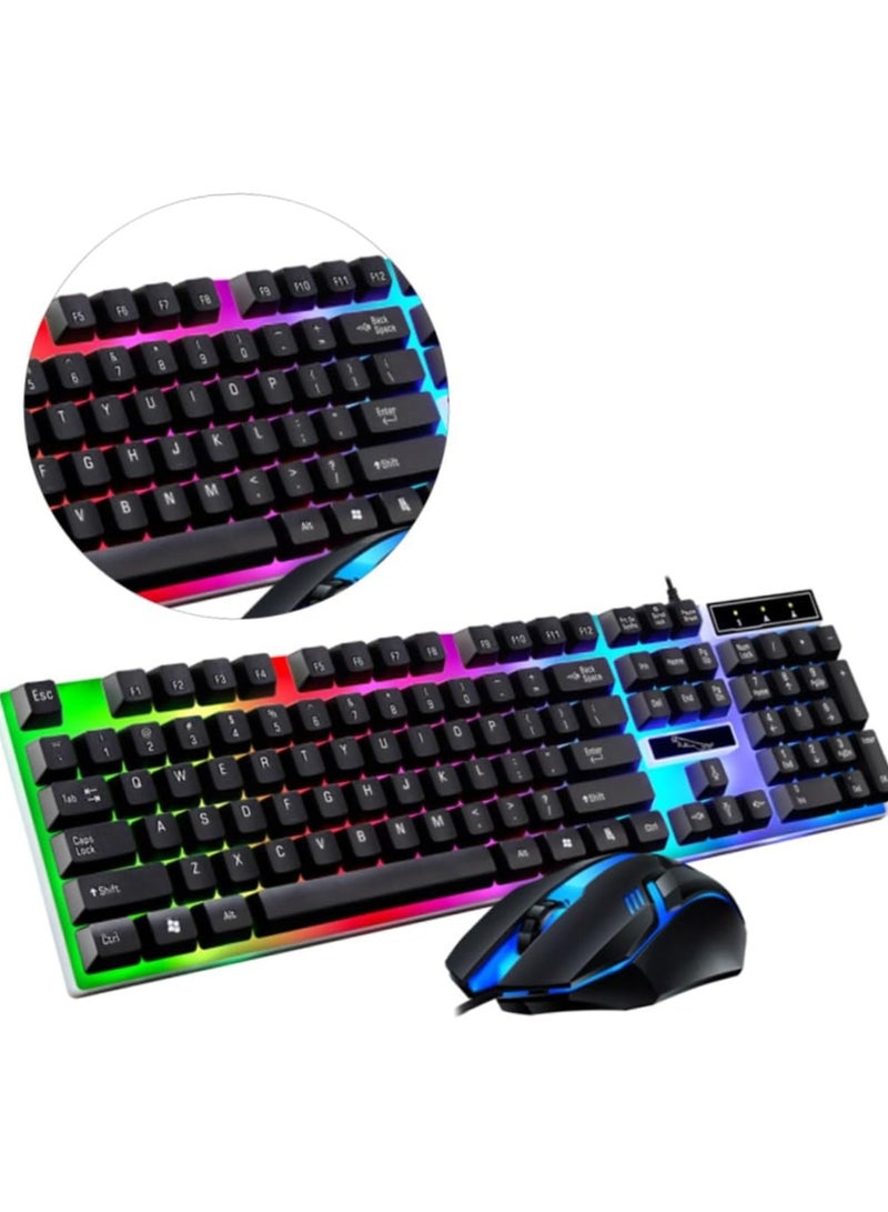 DubaiGallery G21 USB Wired 104 Buttons Mechanical Feel Keyboard And LED Mouse Set - Image 3